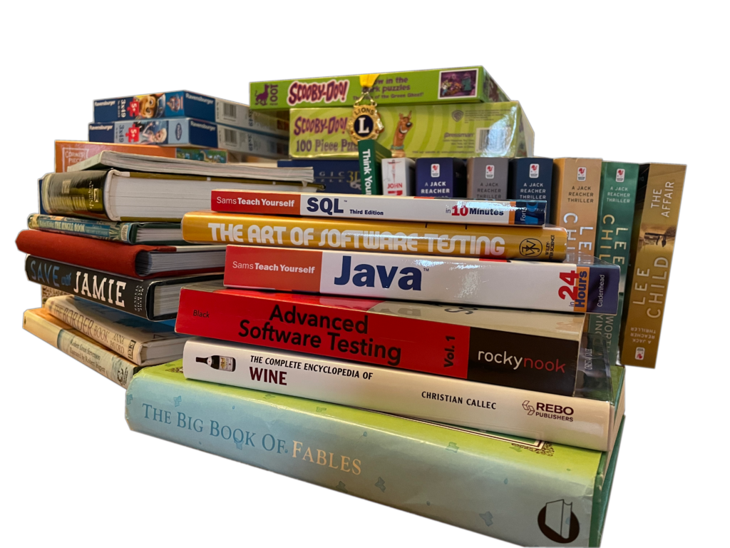 Image of books and jigsaws